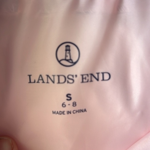 Land’s End Pink Puffer Vest - Picture 3 of 6